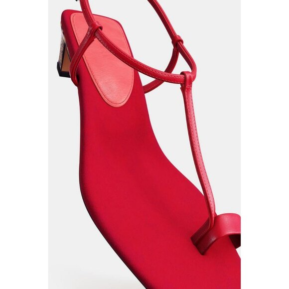 ZARA SPLIT SUEDE LIMITED EDITION SANDALS - Picture 9 of 9